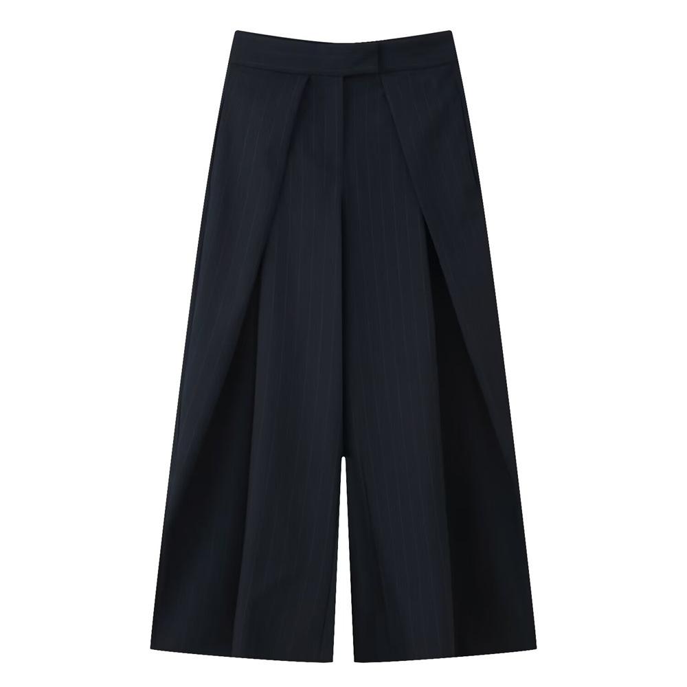 Women's Fashion Versatile Pleated High-Waisted Casual Trousers