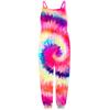 Småbarn Jenter Baby Barn Jumpsuit Tie-dye Strap Romper Sommer antrekk