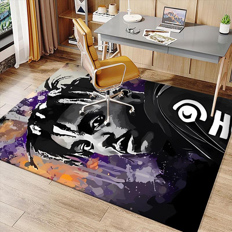 Juice WRLD1 Printed Absorbent Washable Carpet, Non-Slip Bathroom Mats, Kitchen Rugs, Yoga Mat,Living Room Entrance, Camping Picnic Rugs