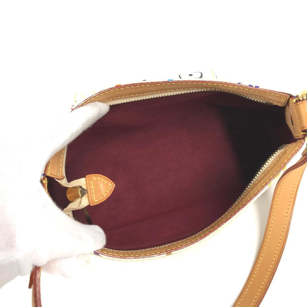 Louis Vuitton M40098 MonogramMulticolore Eliza Shoulder Bag Hand Bag Blanc White