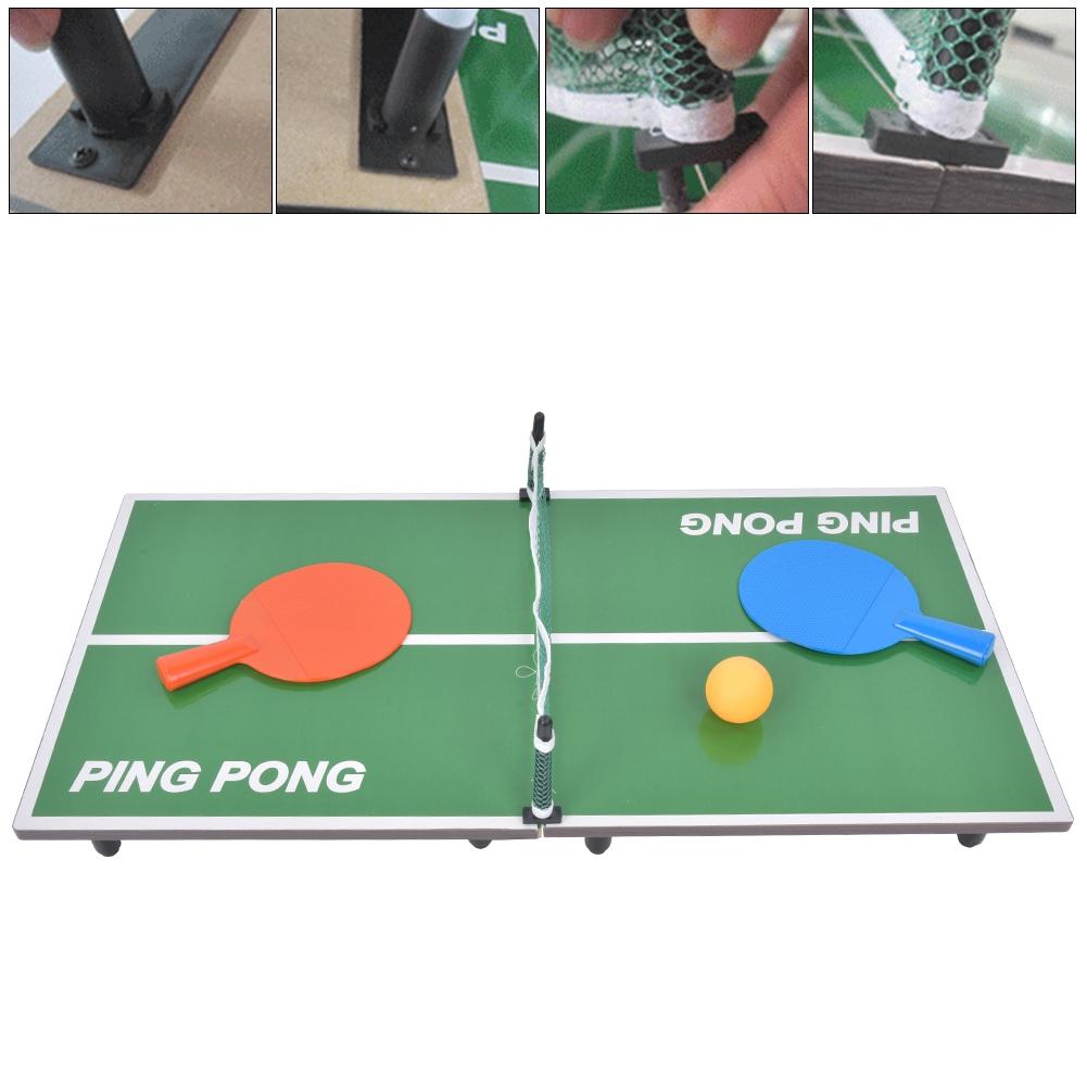 Indoor Mini Tischtennistisch Spiel Klappbarer Ping Pong Tisch Eltern-Kind Unterhaltungsspielzeug