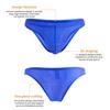 Men Briefs Low-rise Solid Color U-Convex Panties Soft Breathable Comfortable Slim Fit Elastic Underwear Daily Wear