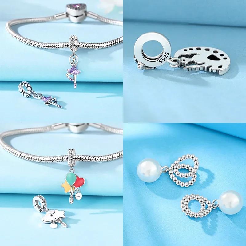 Coppercastle Elegant Dancer Pendants Original Charms Heart Beads Fit Original Bracelets Diy Fine Jewelry Gifts For Women