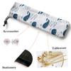 Japan Style Cutlery Bag Reusable Travel Drawstring Pouch For Kitchen Tableware Fork Spoon Bamboo Chopsticks Cleaning Brush