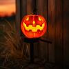 Outdoor Solar Halloween Pumpkin Lights Light, Waterproof Garden LED Decorative Holiday Path Lighting for Lawn Lamp with Stake Pathway Yard Decoration
