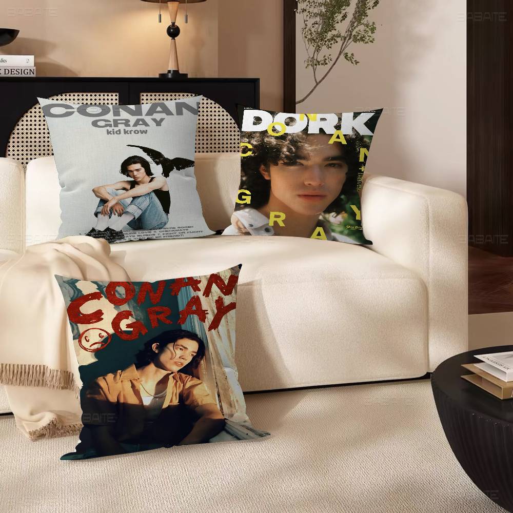 Singer C-Conan Gray Personalized Picture Text Home Decorative Pillows Household Gifts 45x45cm