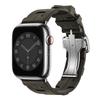 Original Soft Rubber Strap for Apple Watch Band 49mm 45mm 41mm 44mm 42mm 38mm Metal Buckle Bracelet for IWatch