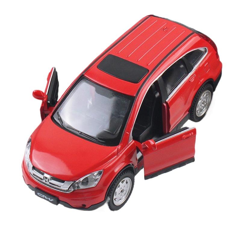 

1/32 HONDA CRV SUV Легкосплавна модель автомобіля Лита під тиском металева іграшкова модель автомобіля Моделювання звуку та світла Колекція дитячих іграшок у подарунок червоний