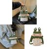 Cartoon Frog Handcrafted Cotton Shoulder Bag With Fun Style For Casual Outings