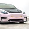 Smile Face Car Front Grille Sticker Bumper Vinyl Film Decals Auto Waterproof Fastback Decor Tuning Accessories For Tesla Model Y