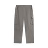 Li Ning Sports Lifestyle Series Solid Color Mid Waist Comfortable Breathable Versatile Straight Leg Casual Pants Men Bottoms Asphalt-Gray AKXV133-6