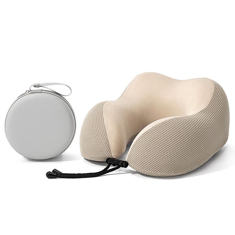 Four Seasons U-Shaped Memory Foam Neck Support Pillow for Travel and Office