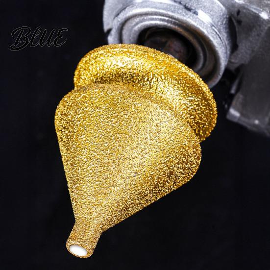 Hole Opener Drill Bit Diamond Chamfering for Grinder 4-in-1 Saw Beveling Grinding Head Ceramic Tile Chamfering/Hole Enlarging/Polishing/Arc