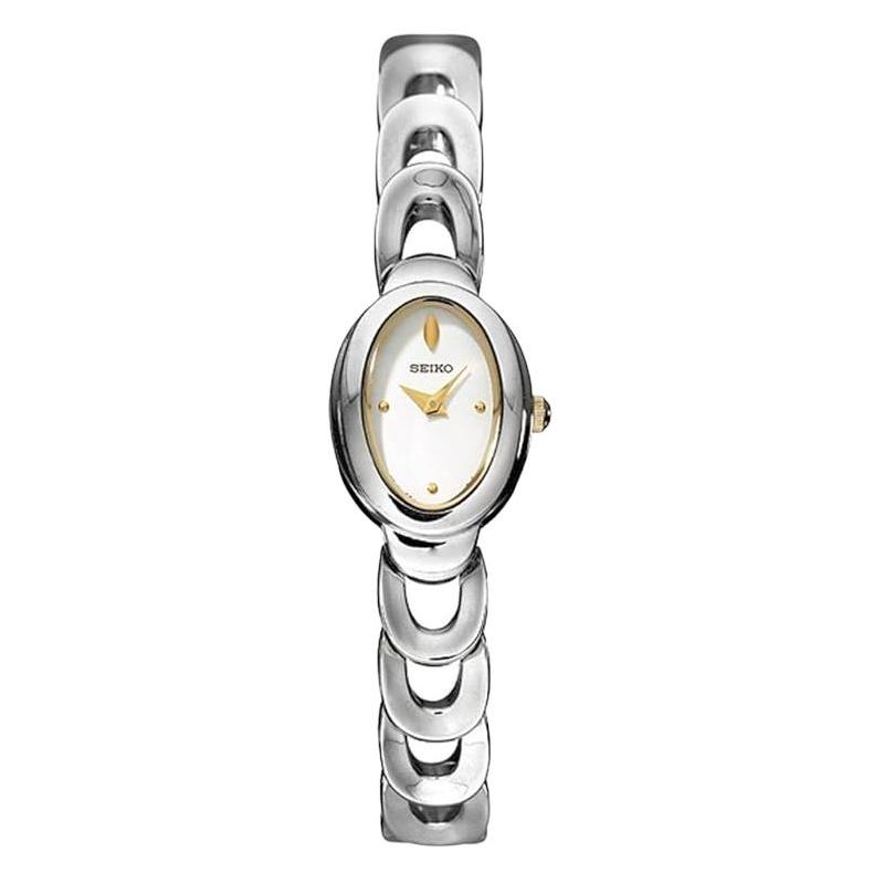 SEIKO 30 meters waterproof Quartz Steel Strap 18mm women s watch white dial SUJE19 белый