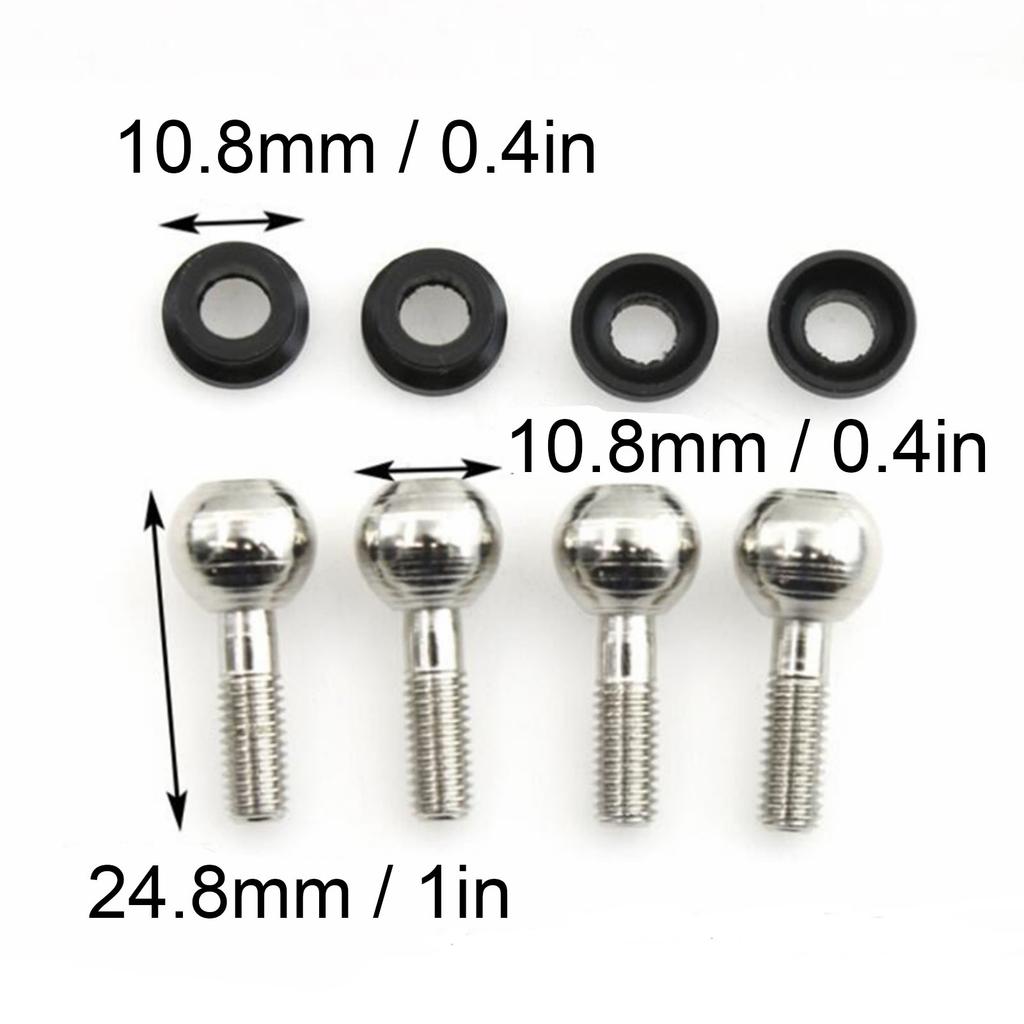 Steel Front Drive Shaft Front Metal Dog Bone CVD Drive Shaft for ZD Racing DBX?10 7503 1/10 RC Car
