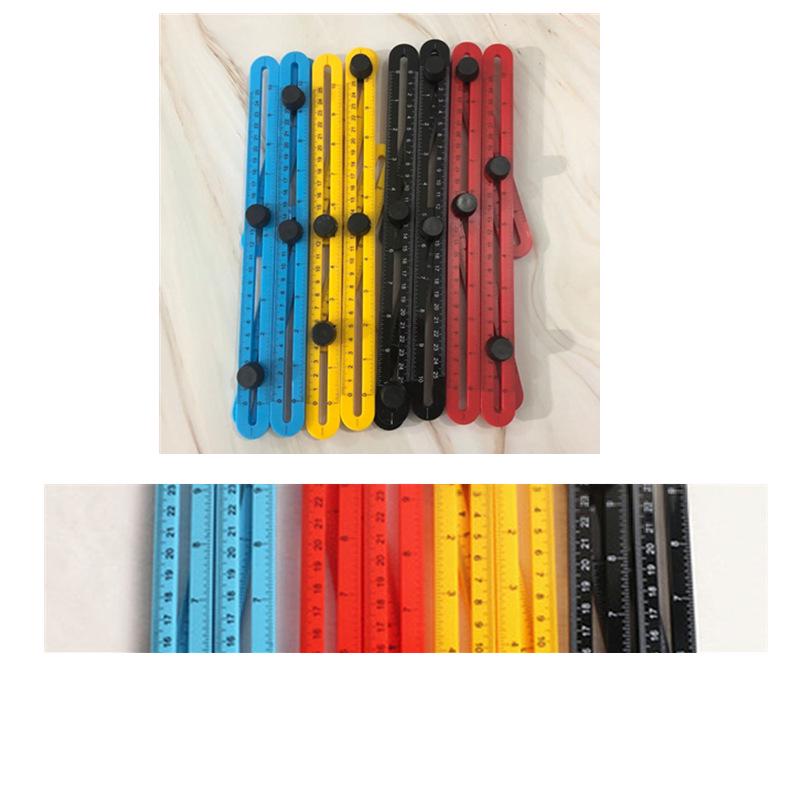 Multi-Functional ABS Folding Right Angle & Multi-Angle Ruler Ruler жёлтый