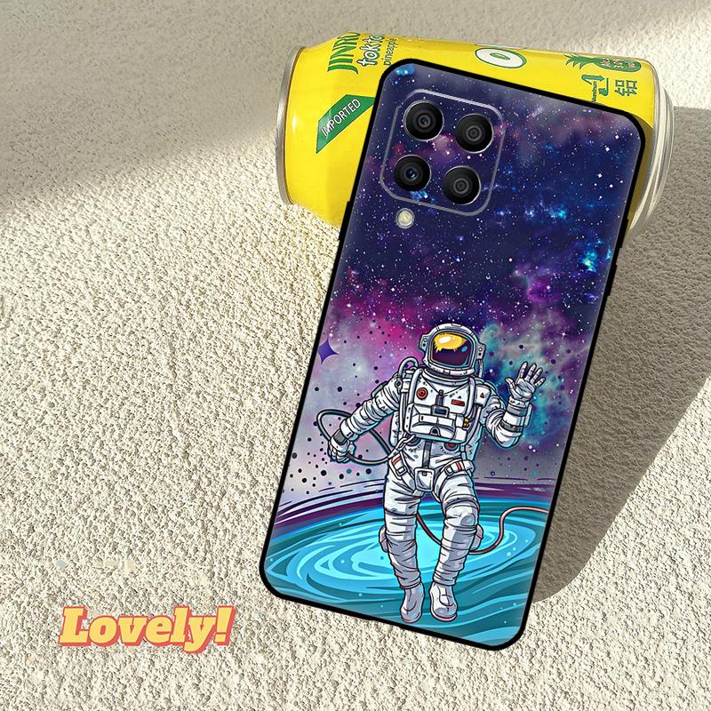 Cartoon Space Astronaut Case For Samsung Galaxy M31 M56 M13 M33 M53 M15 M35 M55 M06 M16 M36 M12 M32 M52 M14 M34 M54