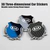 For Kia Sportage Morning Ceed Picanto Rio ProCeed Niro Stonic Optima Metal Car Sticker Mai Sui Side Logo Window Body Car Logo
