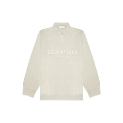 SS22 Solid Logo Print Loose Long Sleeve Polo Shirt Kids Tops FOG-SS22-353