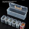 Removable Compartment Tool Storage Box Multifunctional Hardware Organizer Compact Portable Case for Home Garage Car
