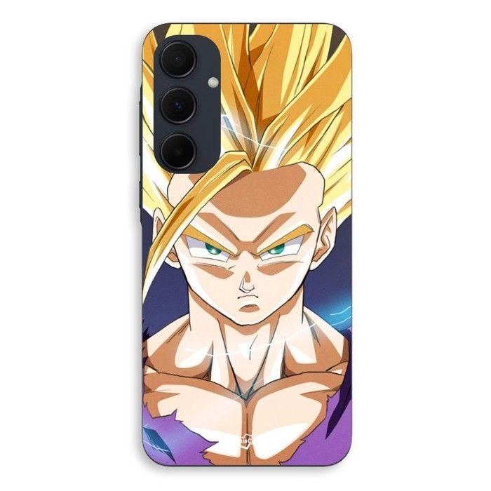 Coque Pour Samsung galaxy A35 Dragon ball z sangoku Cheveux blonds Maniacase