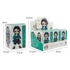 6pcs Demon Slayer Tanjiro Kamado Nezuko Anime Cartoon Figure Box Statue Model Ornament Surprise Gift Box Collection Figure
