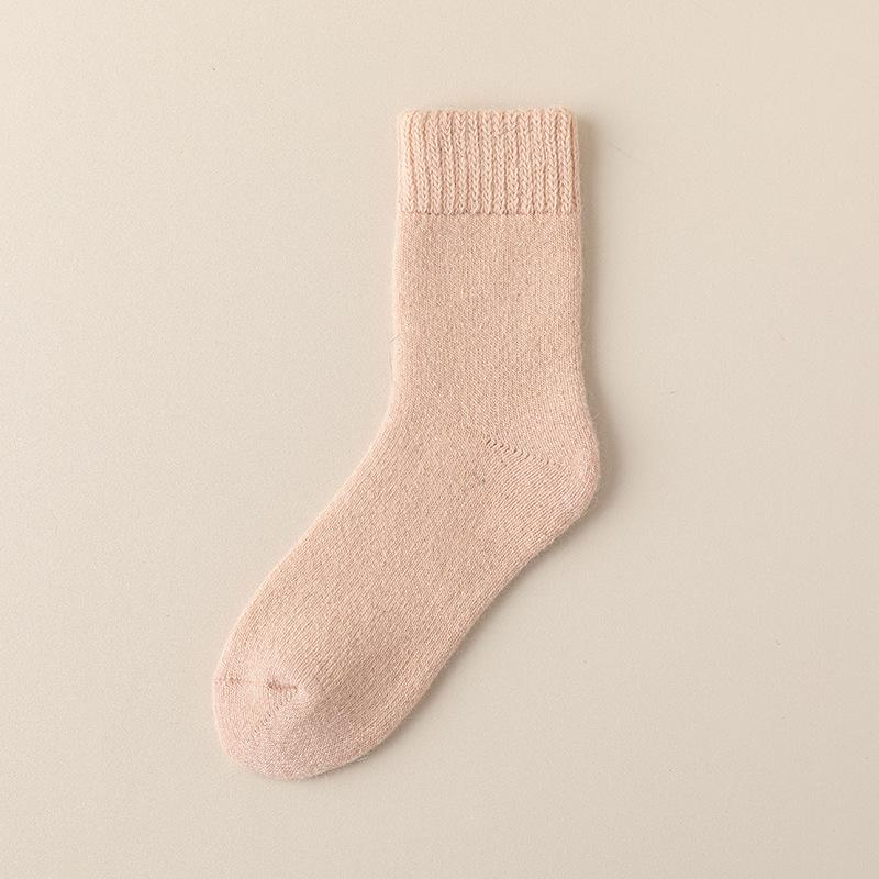 4 Pairs of Female Winter Warm and Cold Soft Loose Mouth Moonzi Sleep Tube Socks