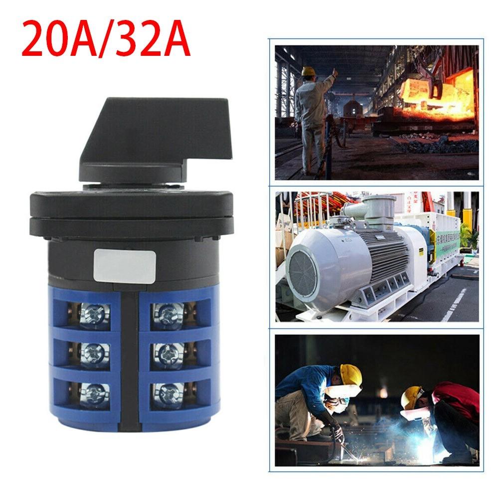 LW26-20A/32A 3 Positions On-Off-On Changeover Selector Control Rotary Cam Switch