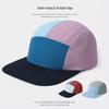 Unisex schnelltrocknende Color-Block Fünf-Panel Baseballkappe für Sonnenschutz im Freien