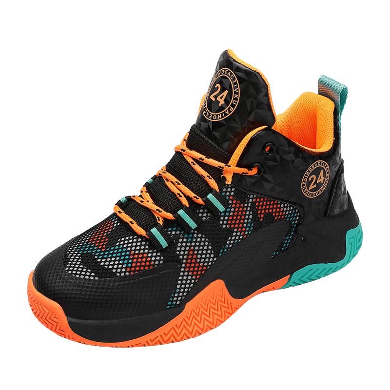 Kinder Sport Basketballschuhe Dicke Sohlen Rutschfest Jungen Sportschuhe Mädchen Hochwertige Basketball Trainingsschuhe Männlich