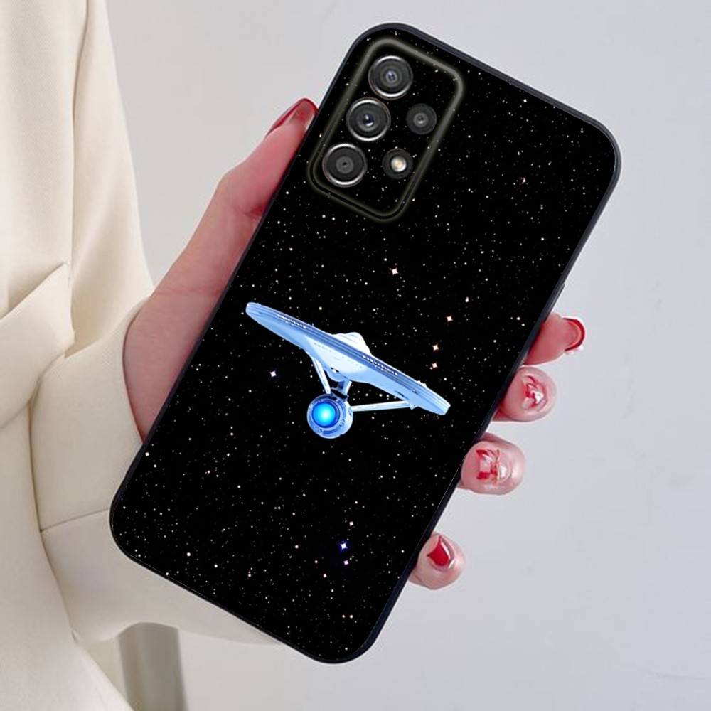 Cool S-Star T-Trek Phone Case For Samsung S24,21,22,23,30,Ultra,20,Plus,Note,10,9,Black soft silicone case