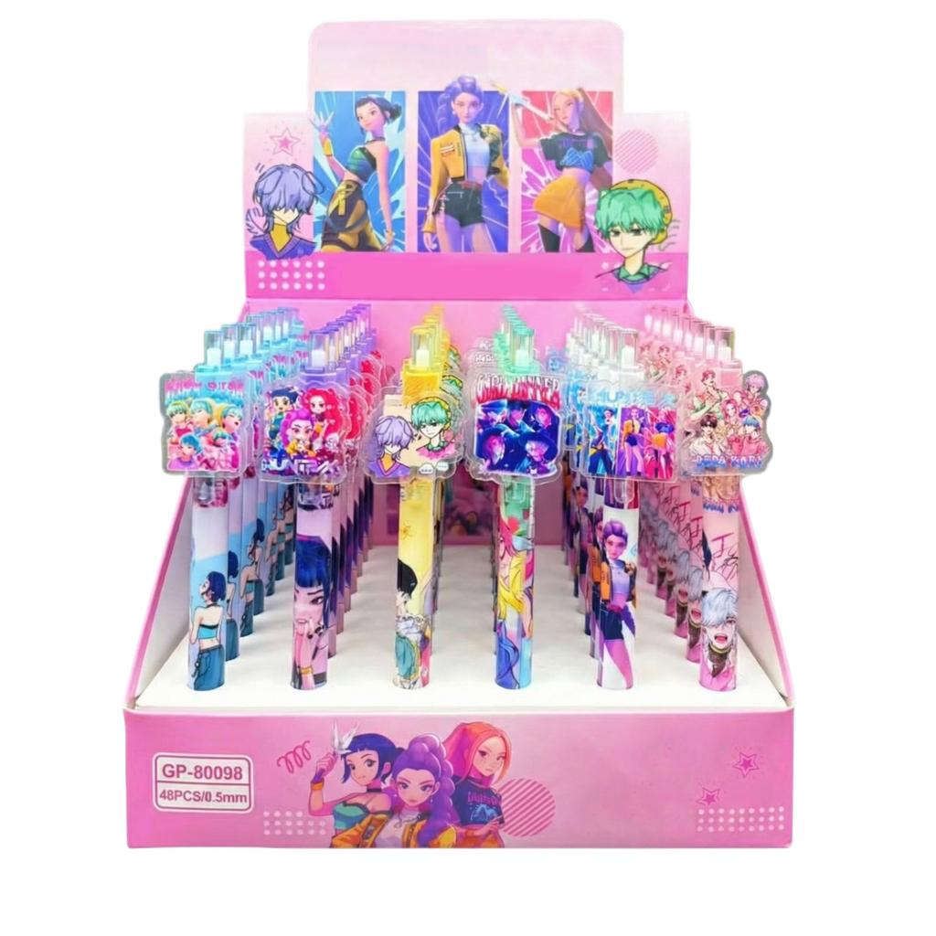 Retractable Gel Pen Click Action Writing Pen Student Stationery 48ml