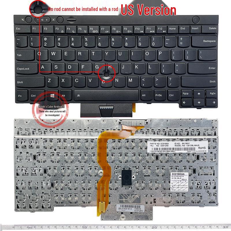 Russian Keyboard for IBM Lenovo T430, L430, W530, T430I, T430S, X230, T530I, L530