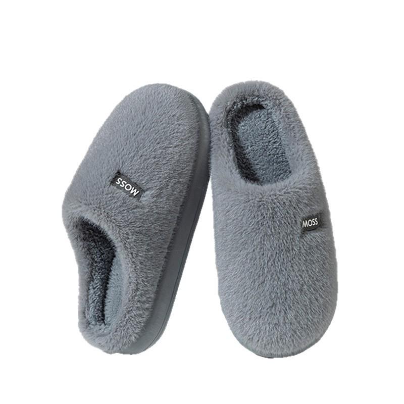 2026 Autumn/Winter Non-slip Silent Cotton Slippers: Warm Fleece Lined Indoor Slippers for Men, Women, and Couples