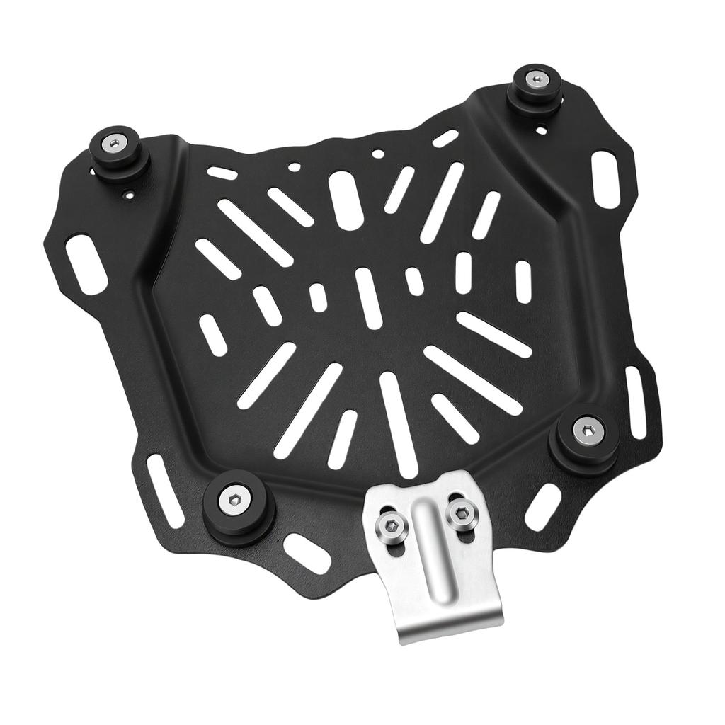 Motorcycle Trunk Bracket Carbon Steel Motorcycle Rear Tail Box Base Plate for 25L 65L Trunk