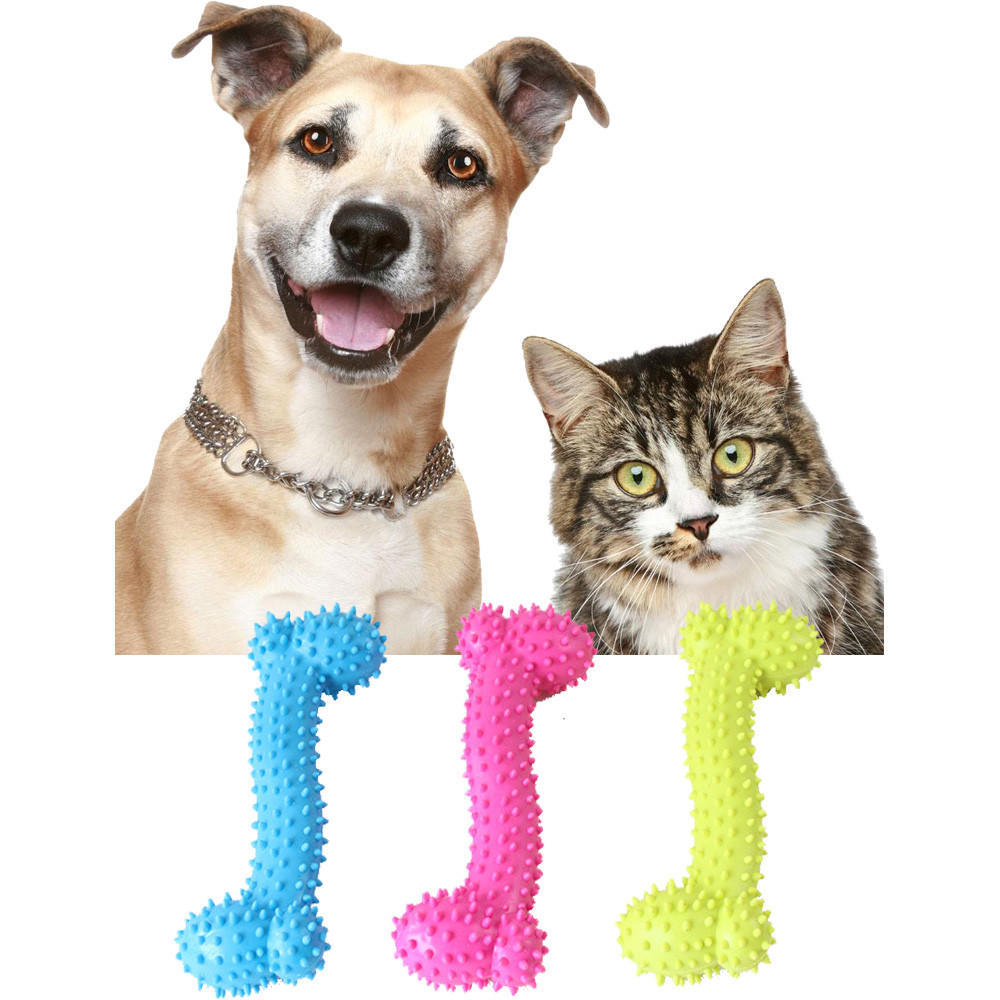 

Dog Toy Rubber Molar Tooth of The Toys Dog Resistant Molars Training One Size
