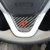 Carbon Fiber Steering Wheel Sticker Emblem For Ford New Fiesta MK7 2009-2017 Ecosport 2012-2017 ST Logo Car Decals Accessories