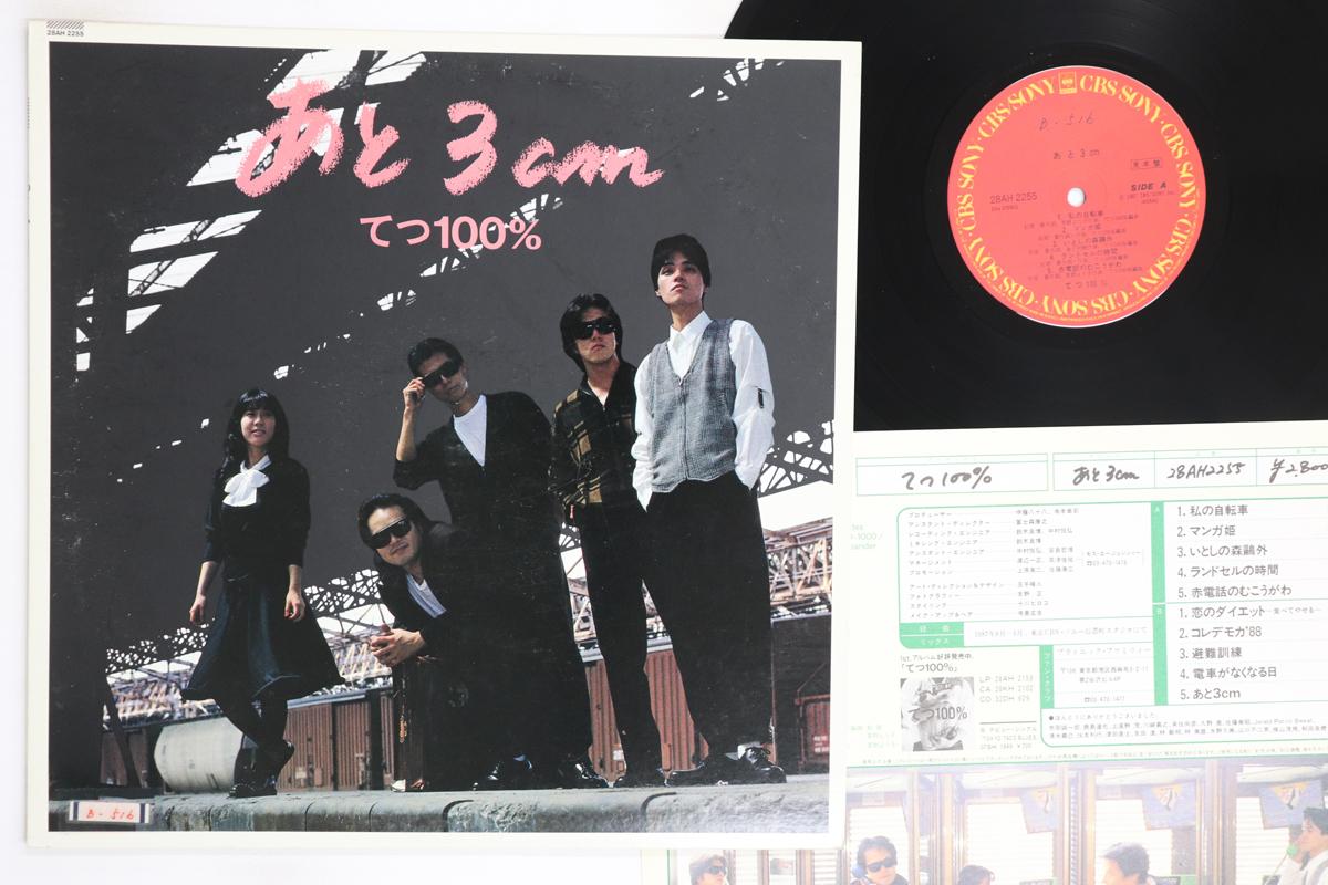 

LP Record TETSU 100 PERCENT Ato 3cm 28AH2255PROMO CBS SONY 1987 Japan Japanese PopRock Used