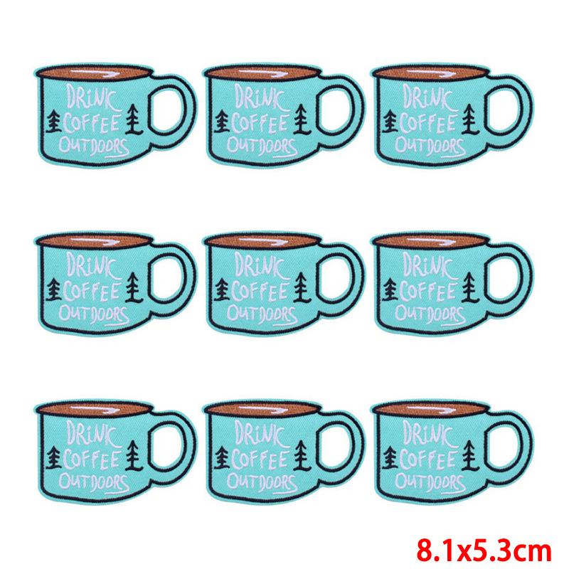 10 Pcs/lot Wholesale Embroidery Patch Iron On Patches For Clothing Patches On Clothes Jackets Decor Applique Sew Supplies