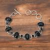 Black Onyx Gemstone : 925 Sterling Silver Handmade Multi Gemstone Bracelet Jewelry