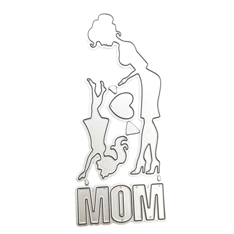 Father Day Metal Die Cuts Mother Day Cutting Dies Cut for DIY Photo Scrapbooking Card Album Stencils Embossing Molds
