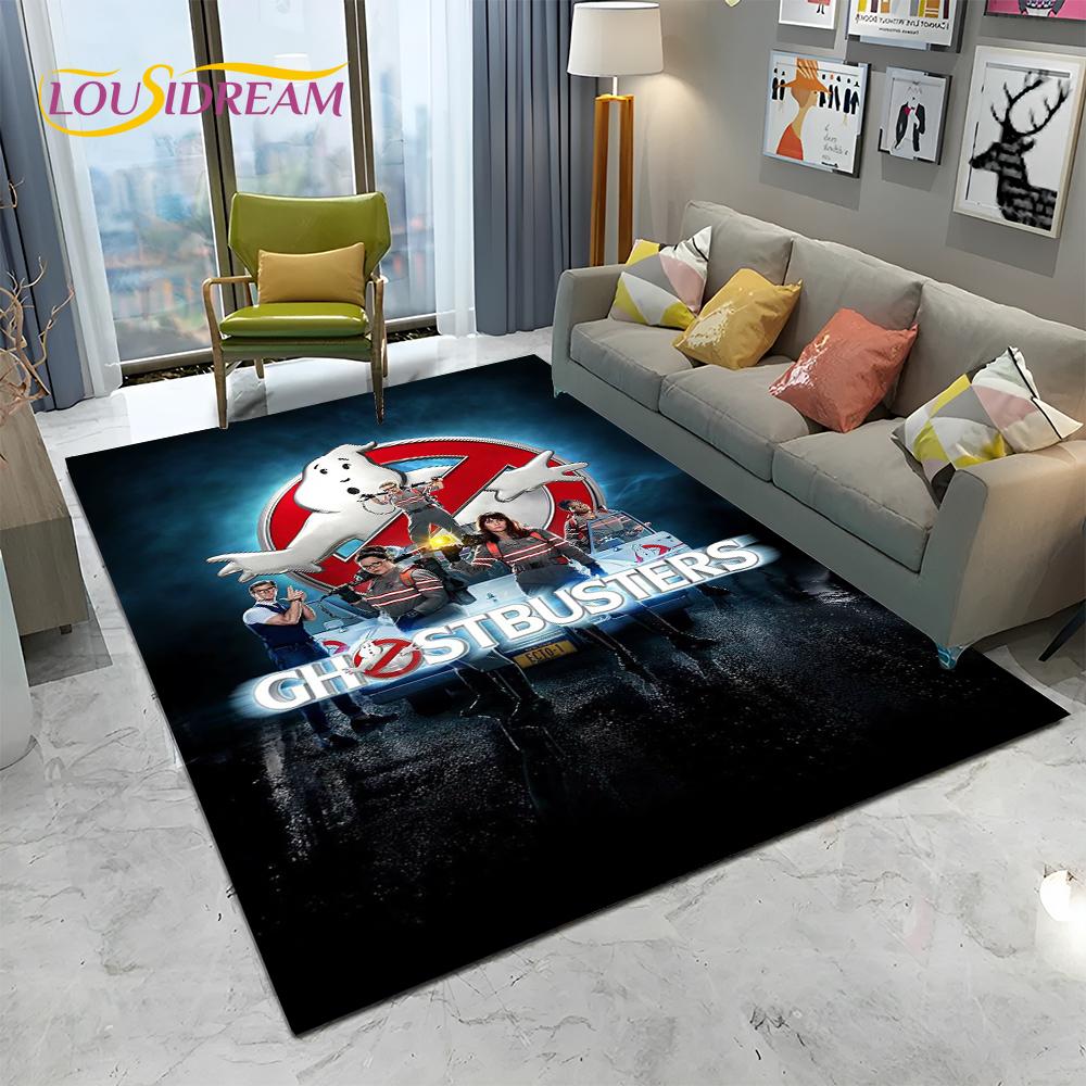Horrorfilm G-Ghostbusters Cartoon Teppich für Zuhause Wohnzimmer Schlafzimmer Sofa Fußmatte Dekor, Kinder Teppich rutschfeste Bodenmatte