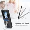 Ring Card Holder Wallet Flip Phone Case for Samsung Galaxy Z Flip 6 5 4 3 2 Flip6 Flip5 Flip4 Flip3 Flip2 5G PU Leather Cover