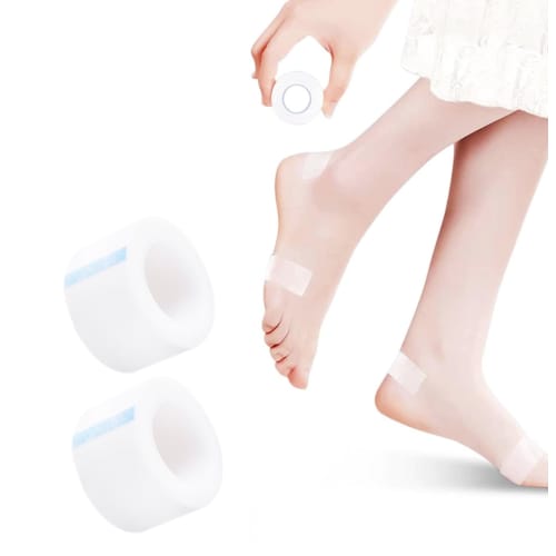 HOSFATON Anti-Shoe Tape (Transparent, 5m X 2.5cm, 2 Packs)