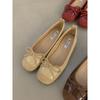 Flat-bottomed small fragrant single shoes women's shoes 2025 new spring and autumn red ballet French gentle evening shoes