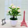 Ornament Rose Artificial Green Potted Plant Bonsai For Home Or Venue Wedding