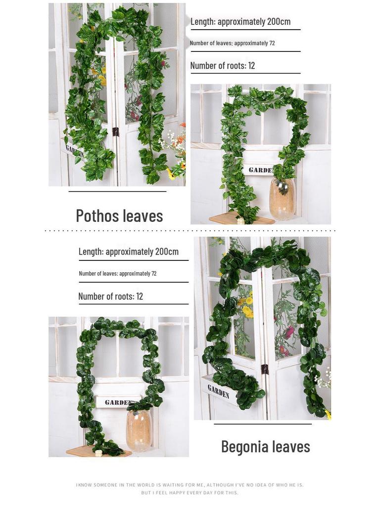 Artificial Rattan Creeping Fig, Pothos & Ivy Vine Decoration