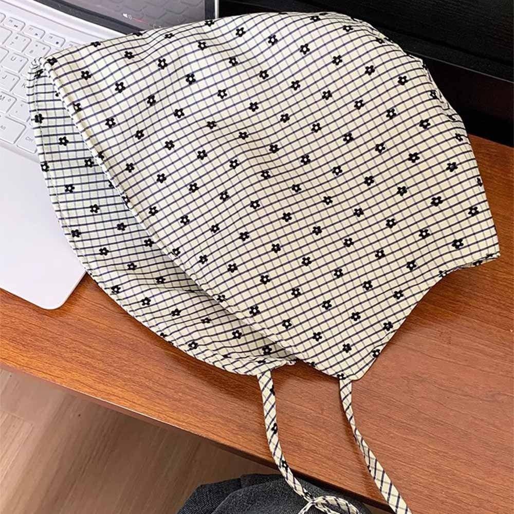 UV Resistant Bucket Hat Wide Brim Sun Cap French Style Sun Protection Hat Summer