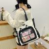 Nylon Transparent Itabag Cat Ear Shoulder Bag Sweet Transparent Crossbody Bag  Men