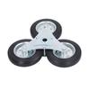 Stair Climbing Wheel 6 Inch 300LBS Load Capacity Heavy Duty Triangular Wheel Solid Rubber Shopping Cart Caster